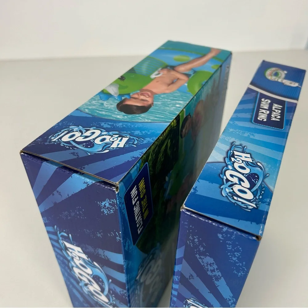 NIB – “2 Pool Floats” Bestway H2OGO! FANTASY DRAGON RIDE ON and ALPACA SWIM RING